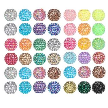 Imagem de Contas de strass de Natal de 20 mm para pulseiras ARTISAMILY 50 peças de contas grossas de chiclete para chaveiro, cristal, artesanato, decorativo, solto, espaçador, miçanga para colar faça você mesmo