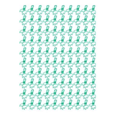 Imagem de Clipes de pasta pequenos metal oco coroa forma forte força de fixação braçadeiras de papel para documentos de escritório certificados bilhetes 100 pces resistente durável (Verde)