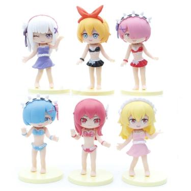 Imagem de Roupa de banho Figure Toy Collection Rem Anime, 6 peças