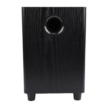 Imagem de Cryfokt Subwoofer Doméstico Poderoso Alto-falante de Graves Profundos de 100 W para Festa de Home Theater Material MDF Preto 1 Peça