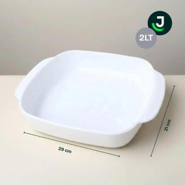 Imagem de Kit 3 Travessas de Vidro 2L Retangular - Jhamba