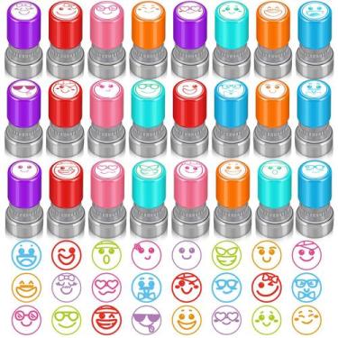 Imagem de Teacher Stamps Yinder, 24 peças com tinta automática para sala de aula