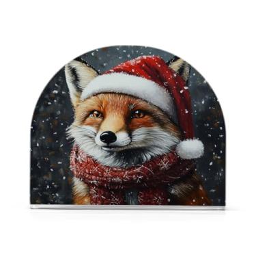 Imagem de Qilmy Bonito porta-guardanapos de raposa de Natal para mesas - Porta-guardanapos para cozinha, porta-guardanapos de mesa, porta-guardanapos de coquetel, porta-guardanapos de papel172