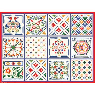 Imagem de Conjunto de 2 ou 4 jogos americanos resistentes ao calor - Design exclusivo de um artista europeu - Protege a mesa de pratos quentes e arranhões. Escandinavo eclético 3296