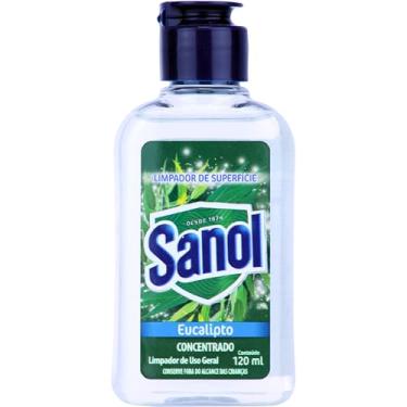 Imagem de Limpador Concentrado de Superfície, Perfumador, Eucalipto, Sanol, 120 ml, Transparente