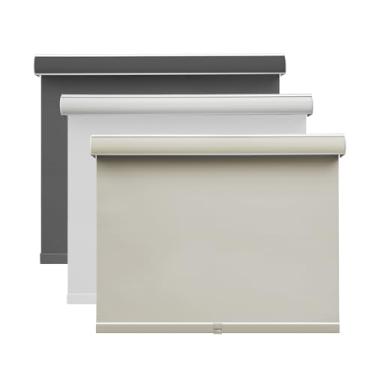 Imagem de SCHRLING Persianas de rolo blackout sem fio para janelas, cortinas de janela para escurecimento de ambiente com proteção UV com proteção UV Persianas de tecido com isolamento térmico para casa