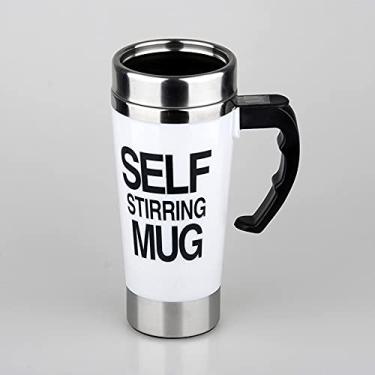 Imagem de 500ml Copo Elétrico Automático de Mistura para Café Leite e Suco Aço Inoxidável Isolado Bebidas com Automática