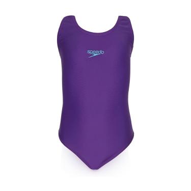 Imagem de Maiô Infantil, Speedo, Vital 3, Lycra Lisa com Costas Nadador, tamanho 6 - Roxo