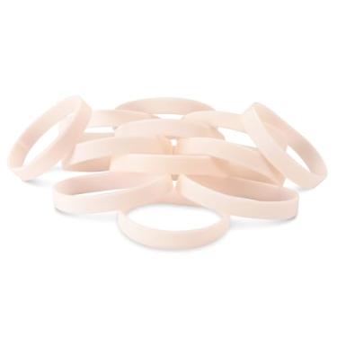 Imagem de Pacote com 12 pulseiras de silicone reativo solar UV que mudam de cor no sol, pulseira de borracha personalizada