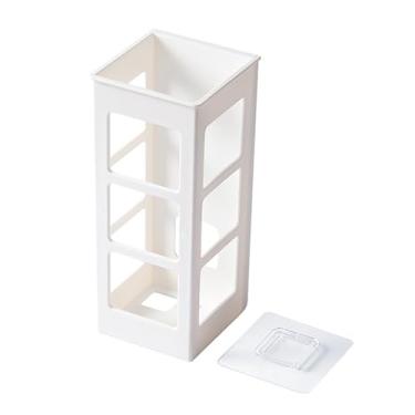 Imagem de Suporte de parede para secador de cabelo e modelador de cachos que economiza espaço para armazenamento de ferramentas de cabelo de banheiro