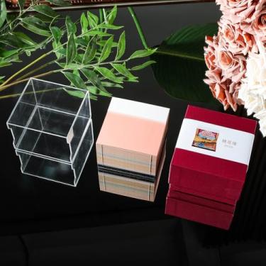 Imagem de Calendário 3D criativo de 2026, calendário semanal de mesa com luz LED e caixa de acrílico, notas antiaderentes, escultura em papel, artesanato, presente de Natal (casa de tree)