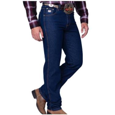 Imagem de Calça Masculina Country Rodeio Cowboy Jeans Reta Elastano Super Stone-
