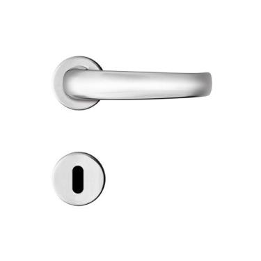 Imagem de Fechadura Interna Papaiz Mz820 40mm Roseta Cromada, Cromado