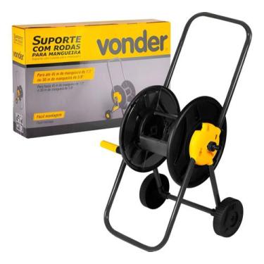 Imagem de Suporte Para Mangueira Carrinho Com Rodas Vonder 45 Metros