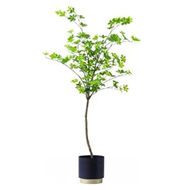 Imagem de SLGGPJBU Plantas falsas, planta artificial, sino, árvore de seda, topiária falsa, para ambientes internos e externos, escritório, jardim, decoração moderna, plantas artificiais de inauguração de casa
