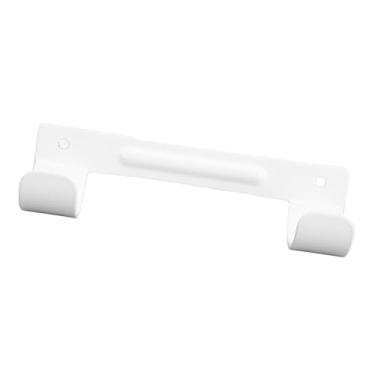 Imagem de Aramox Suporte para Tábua de Passar Roupa, Cabide de Ferro de Aço Montado na Parede Com Almofada de Borracha Antiderrapante para Lavanderia, Armazenamento, Economia de Espaço, Prateleira (Branca)