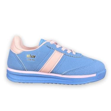 Imagem de Tenis Infantil Menina RK70 KIDY - Azul-Rosa - 31