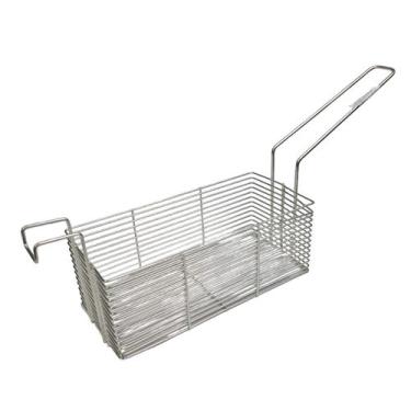 Imagem de CESTO PARA FRITURA RETANGULAR 13x9,3x26CM ARAMADO 075/26x13 - ALEMTEX