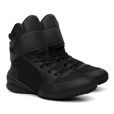 Imagem de Bota Training Easy Unissex Calce Fácil Zíper Ajuste Conforto Couro Versátil Velcro Antiderrapante-Unissex