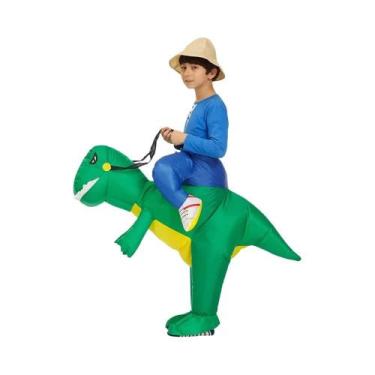 Imagem de Fantasia Inflável De Dinossauro Para Adultos E Crianças, T-Rex Para Co