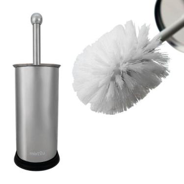 Imagem de Escova Sanitária Para Limpeza De Vaso De Banheiro Aço Inox - Mixtou