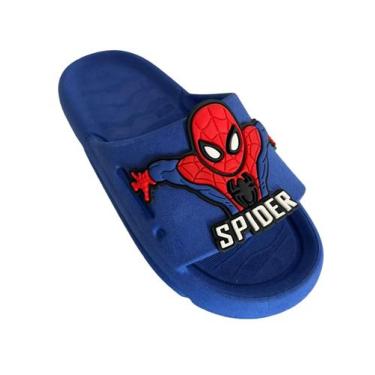 Imagem de Chinelo Kid Step Slide Do Homem aranha Nuvem Super Leve e Confortável 