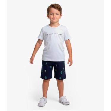 Imagem de Conjunto Infantil Camiseta e Bermuda Select Azul, 4, Azul