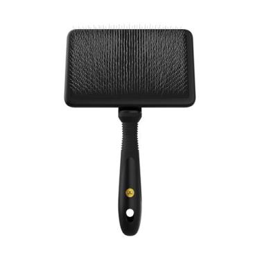 Imagem de Rasqueadeira Reta Grande Pinos Firmes Black Premium Propetz Pet Origin