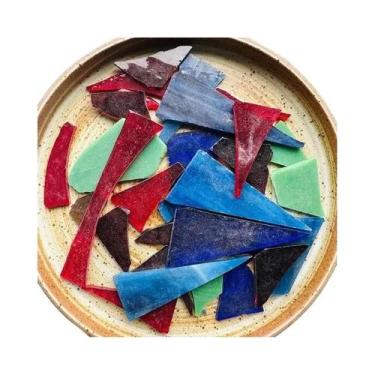 Imagem de 100g De Pastilhas De Mosaico De Vidro Manchado Para DIY, Artesanato, Q