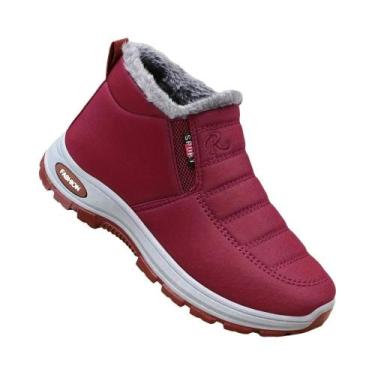 Imagem de Botas Femininas Ultra Quentes Para Inverno Com Forro De Pele Sintética