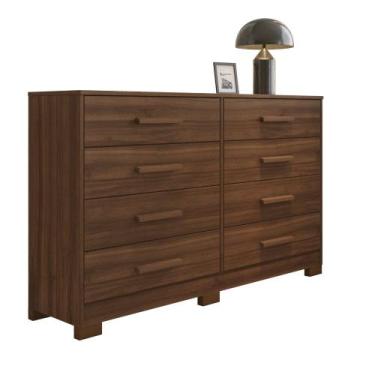 Imagem de Cômoda Olga 8 Gavetas Jcm Cor:Avelã - JCM Movelaria, Avelã