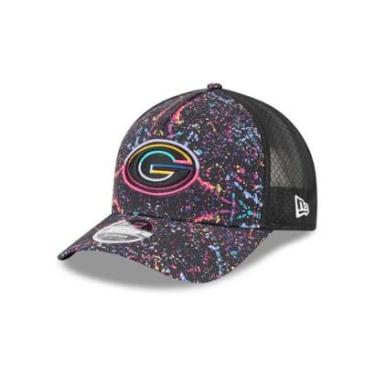 Imagem de BONE NEW ERA 9FORTY M-CROWN A-FRAME GREEN BAY PACKERS NFL PRETO-Masculino