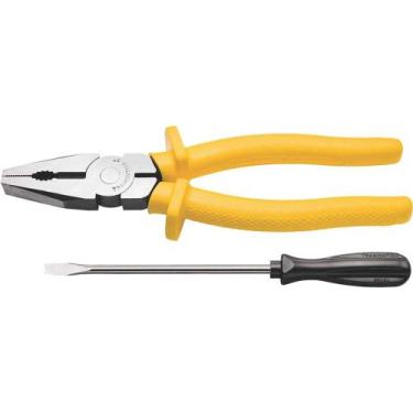 Imagem de Kit Alicate Universal Isolado 8" E Chave De Fenda 1/8" X 3" Tramontina