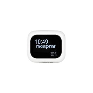 Imagem de Fone bluetooth anc com display touch maxprint fbt3002 branco - 6500000