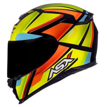 Imagem de Capacete Feminino Asx Eagle Explorer Amarelo Esportivo Moto, Preto Ama