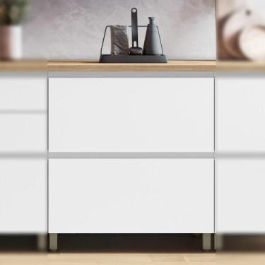 Imagem de Balcão de Cozinha Rainha Nesher MDF com 1 Porta Basculante e 1 Gaveta 