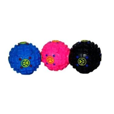 Imagem de Brinquedo Bola Bolinha Porta Petisco Interativo Som Cão Pet - MayPet, 