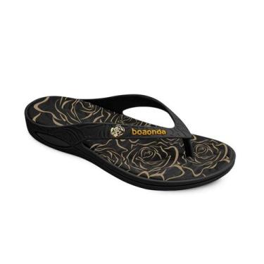 Imagem de Chinelo Feminino Boaonda Lilly 022292 Cor:PretoTamanho:36, Preto, 36