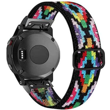 Imagem de Pulseira de relógio Olytop 22 mm de nylon elástica para Garmin Fenix 8