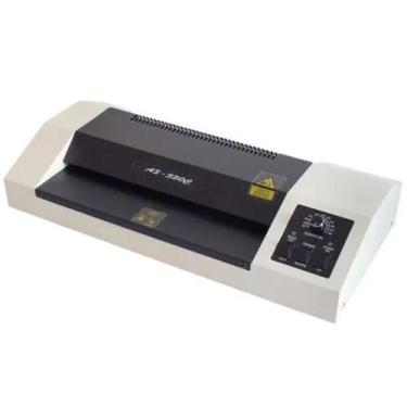 Imagem de Plastificadora Laminadora 230C para Crachá Rg A4 Ofício Pvc Bopp 220V 