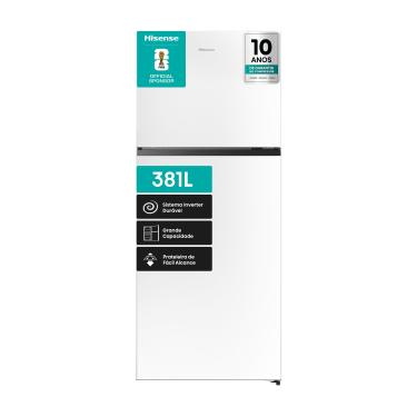 Imagem de Geladeira Hisense Duplex 379L Frost Free Inverter RT375N3EWA1 Branca 