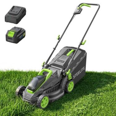 Imagem de Cortador de grama sem fio Steelite 33 cm 21V sem escovas com saco de 3