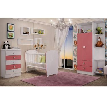 Imagem de Quarto de Bebê Completo Leãozinho com Guarda Roupa 2 Portas, Cômoda e Berço Espresso Móveis