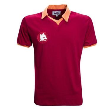 Imagem de Camisa Roma 1983 Liga Retrô  Vermelha Ggg