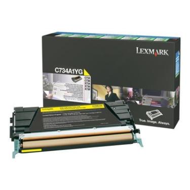 Imagem de Lexmark - Cartucho de toner - 1 amarelo - 6000 páginas - LCCP, LRP - para C734DN, 734dtn, 734dw, 734n, -