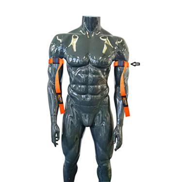 Imagem de Shihan Power-Sports Correia de biceps laranja Bandas de treinamento maximas de biceps ajudam voce a ganhar musculos mais rapidamente Biceps e triceps para bracos eficazes