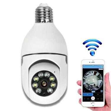 Imagem de Câmera Lâmpada Segurança Com Visão Nortuna Uso Interno / Externo Wifi