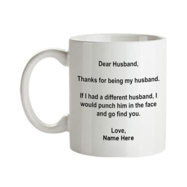 Imagem de Caneca personalizada para marido, caneca querido marido, presentes para marido, presente para marido da esposa, ideia de presente de cesta de natal de aniversário do marido, presente de agradecimento para marido, caneca personalizada para marido