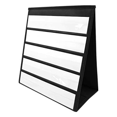 Imagem de Gráfico de Bolso de Mesa Dobrável com 20x Cartões de Leitura Aprendizagem Cores Ferramenta de Números para Material de Aprendizado de Es