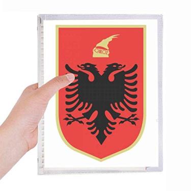 Imagem de Caderno com emblema nacional Albania Tirana em espiral com folhas soltas